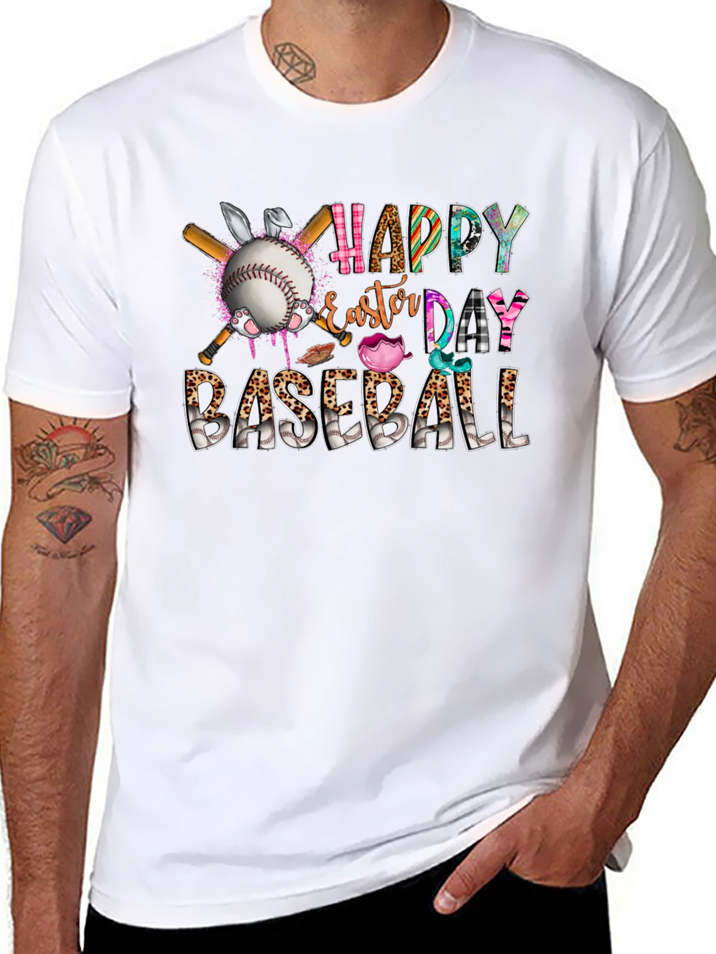 Happy Easter Day Baseball T-Shirt