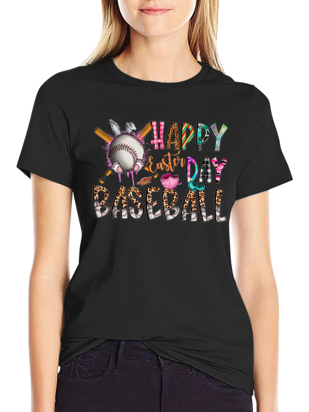Happy Easter Day Baseball T-Shirt