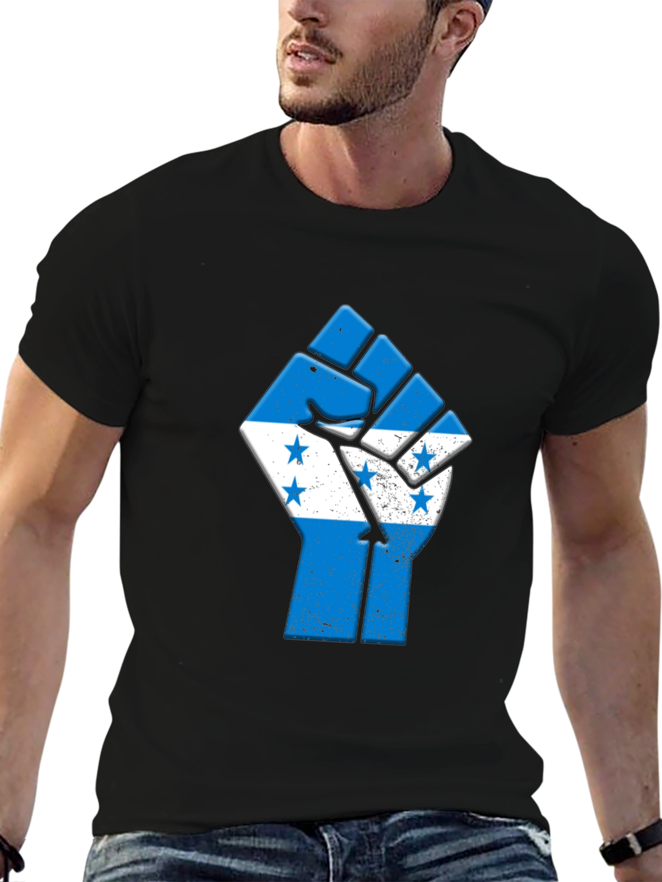 Honduras Fist T-Shirt - Black Pride Tee