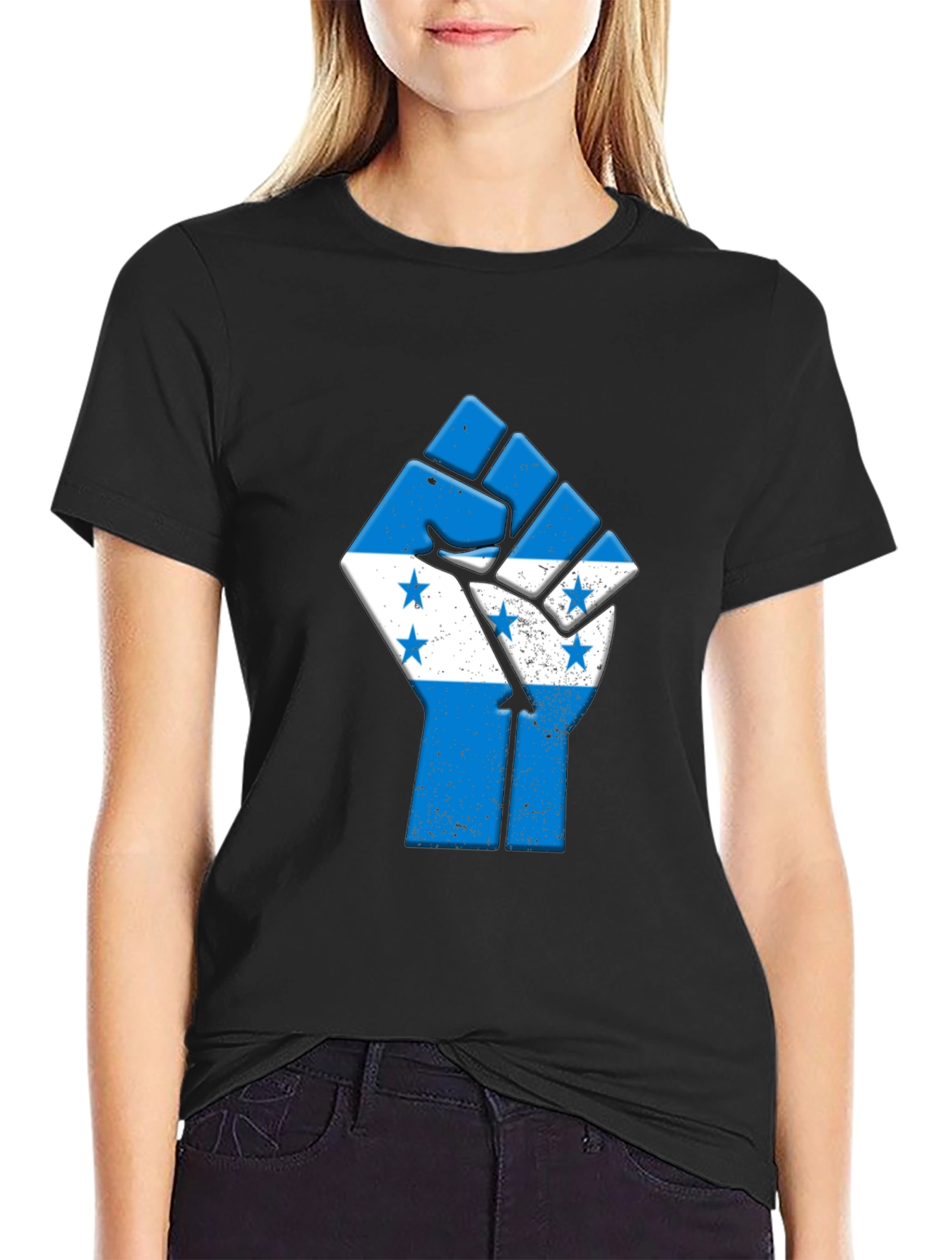 Honduras Fist T-Shirt - Black Pride Tee
