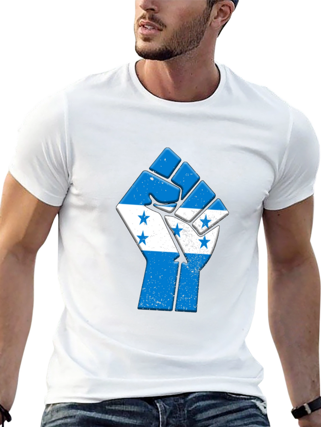 Honduras Fist T-Shirt - Black Pride Tee