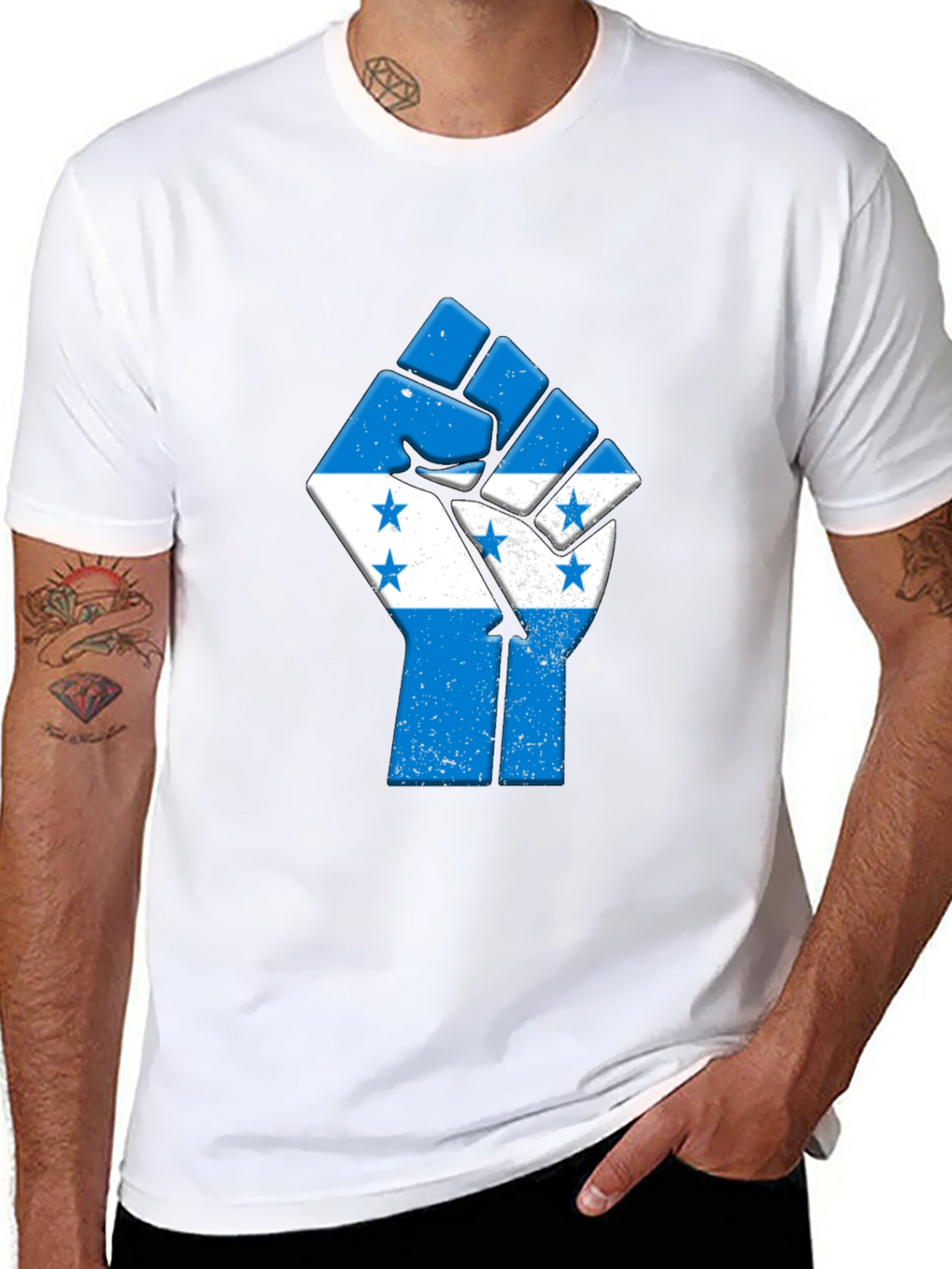 Honduras Fist T-Shirt - Black Pride Tee