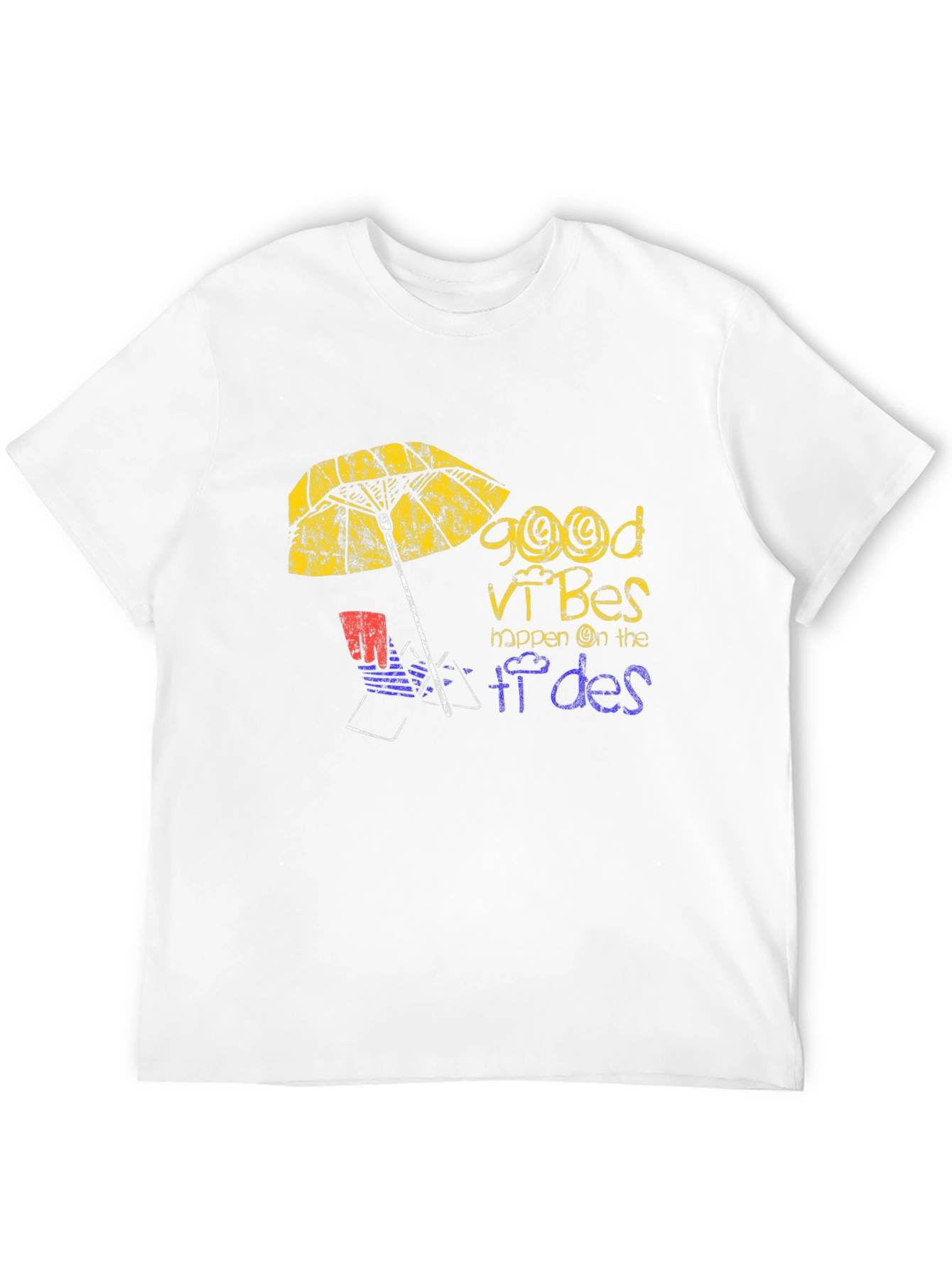 Good Vibes Beach T-Shirt - Relaxed Summer Style