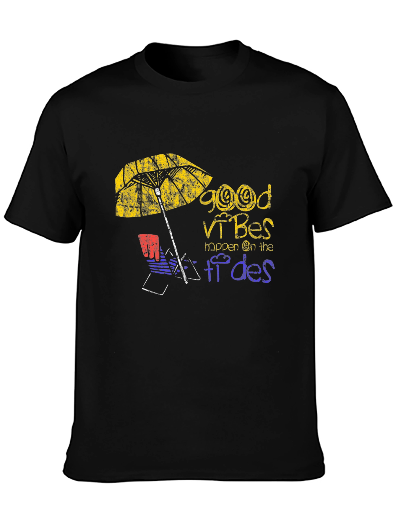 Good Vibes Beach T-Shirt - Relaxed Summer Style