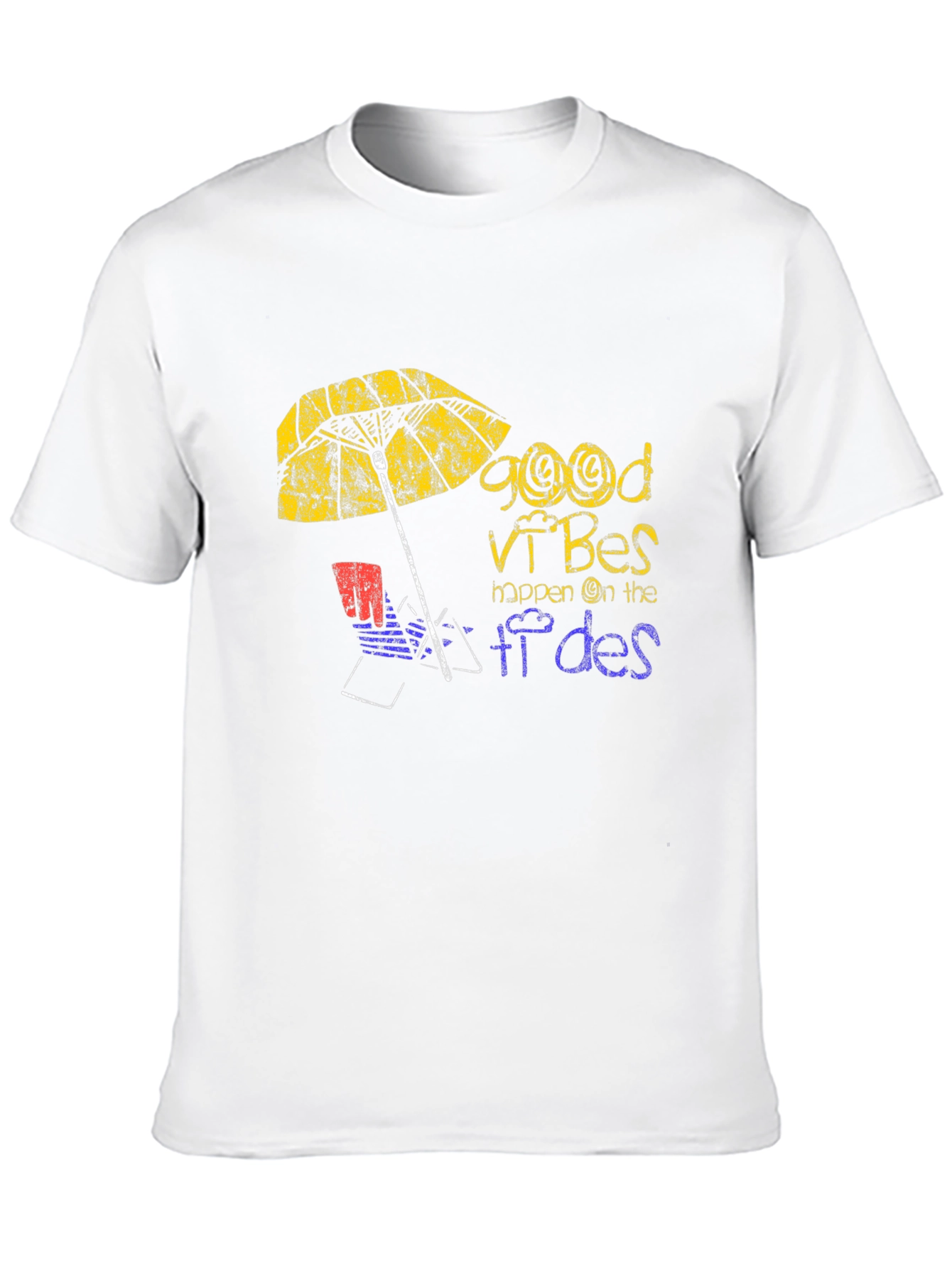 Good Vibes Beach T-Shirt - Relaxed Summer Style