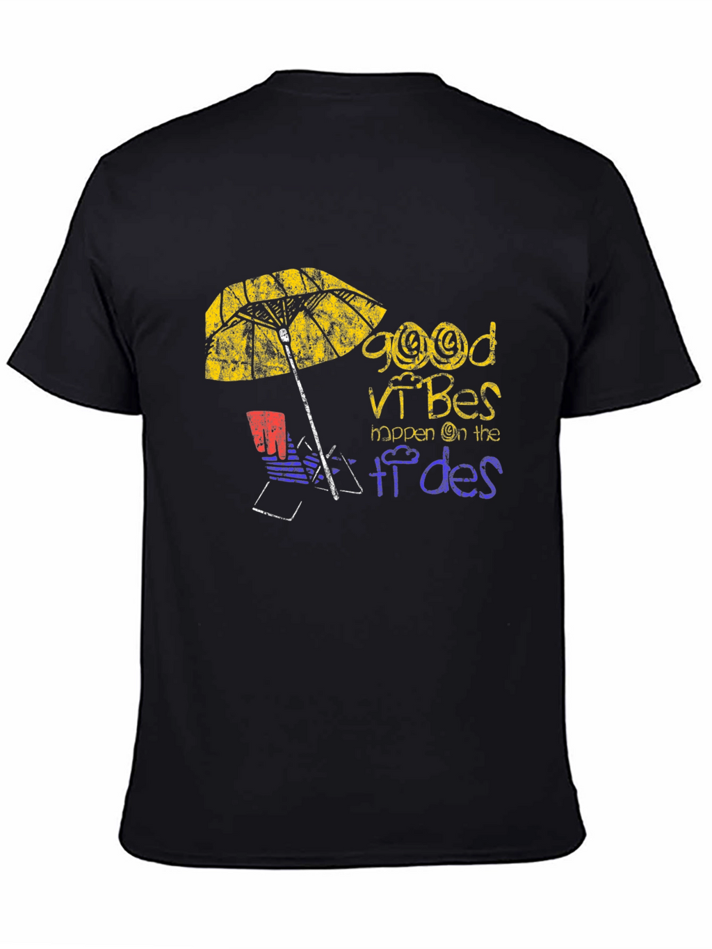 Good Vibes Beach T-Shirt - Relaxed Summer Style