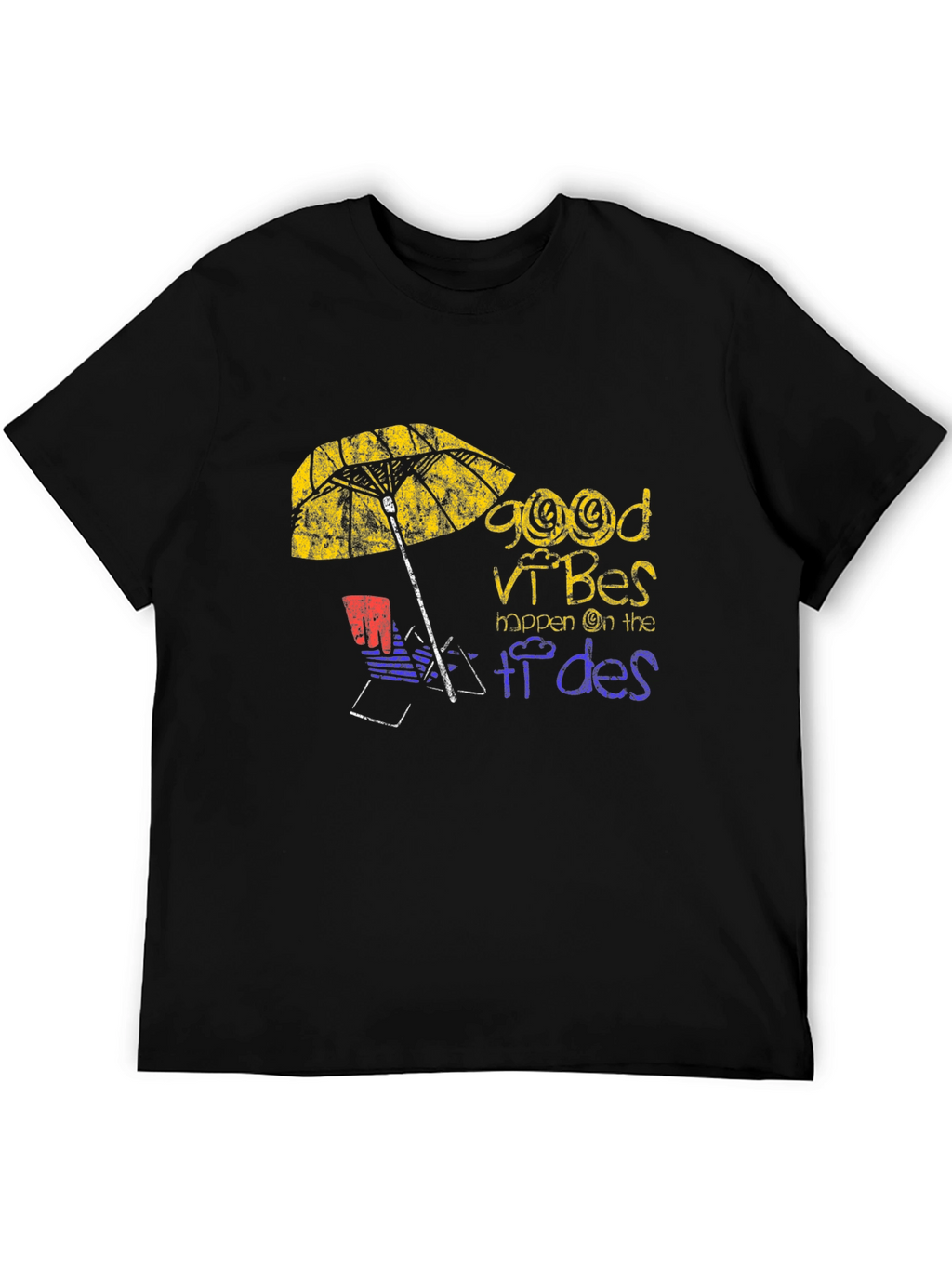 Good Vibes Beach T-Shirt - Relaxed Summer Style