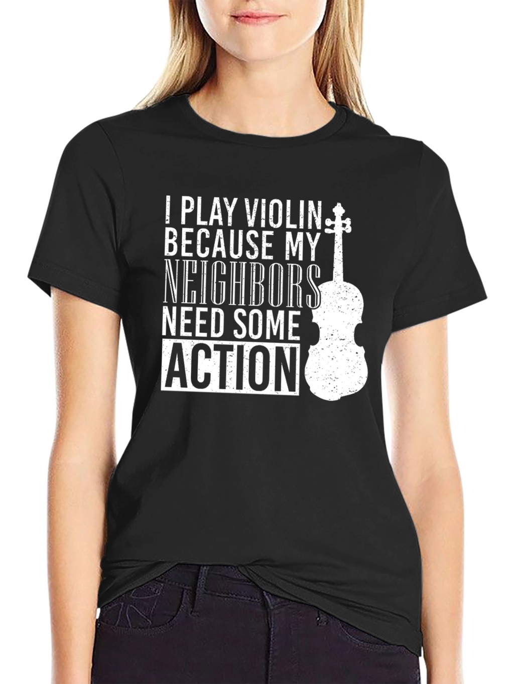Funny Violin Player Graphic Tee