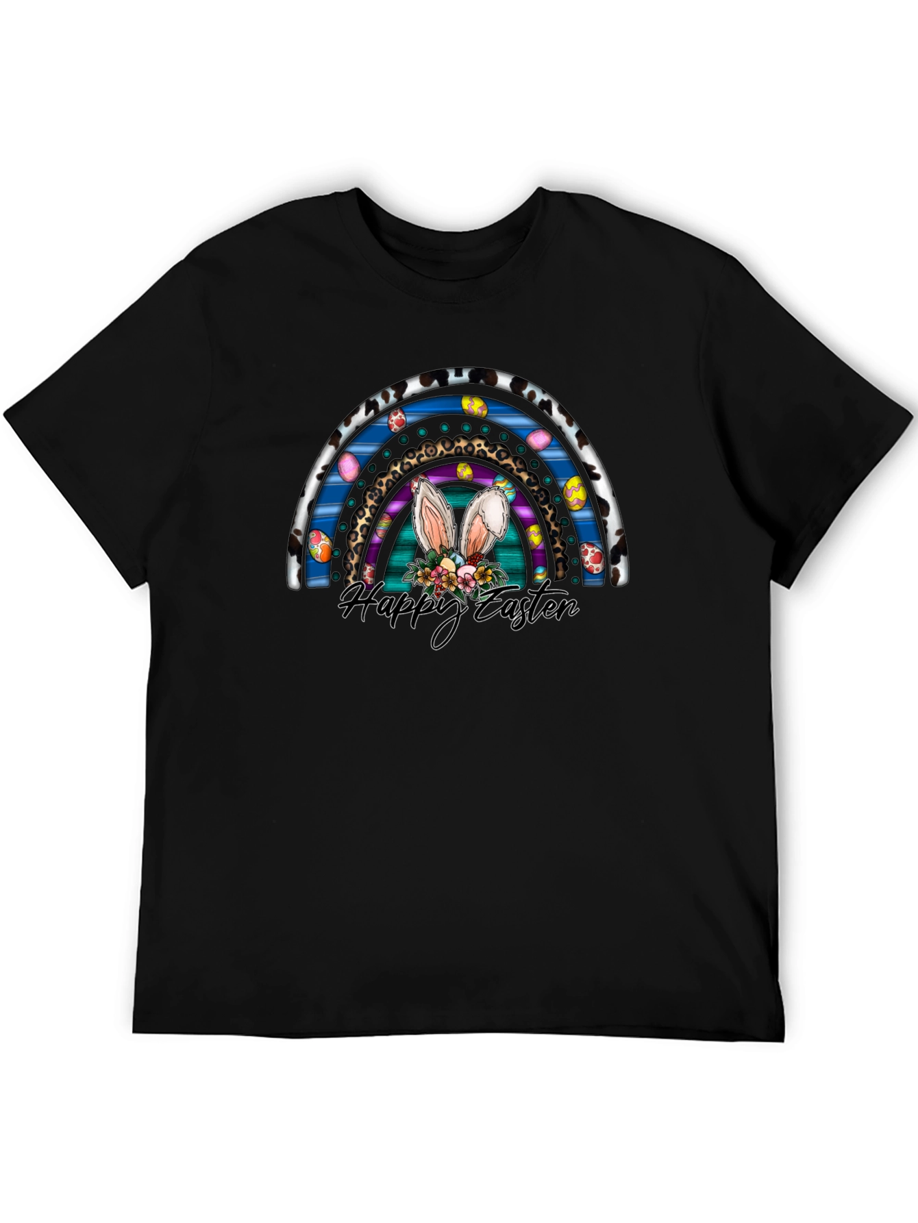 Happy Easter Rainbow Bunny Ears T-Shirt