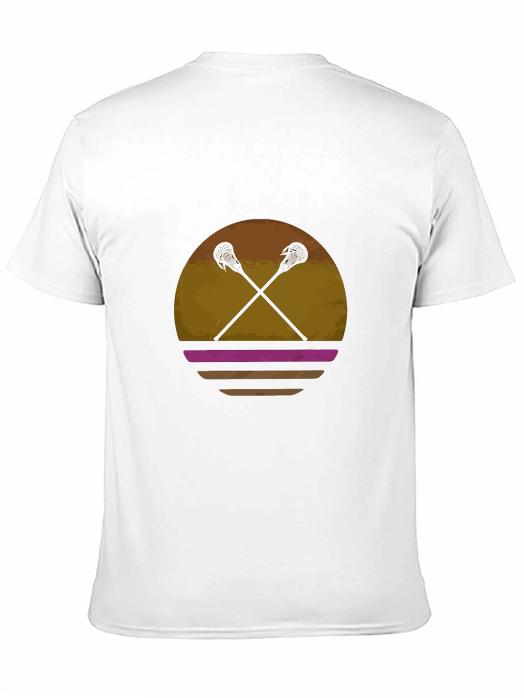Lacrosse Sticks Sunset T-Shirt - Retro Sport Tee