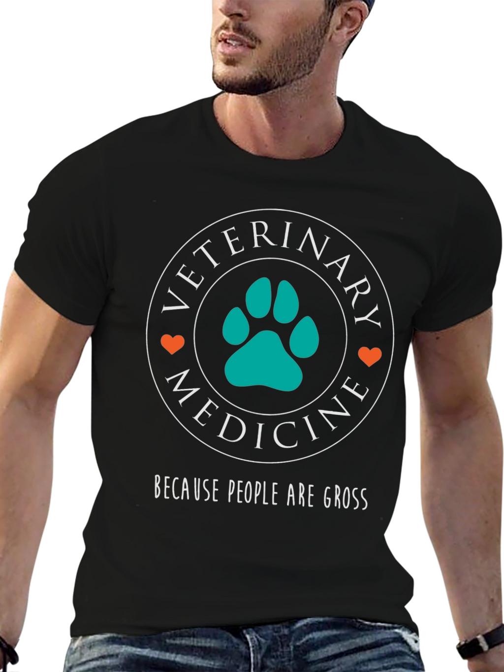 Veterinary Medicine T-Shirt - Because People Are Gross