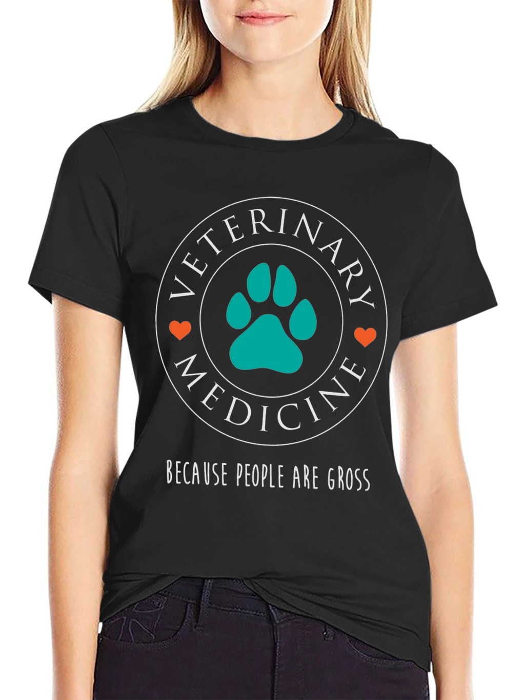 Veterinary Medicine T-Shirt - Because People Are Gross