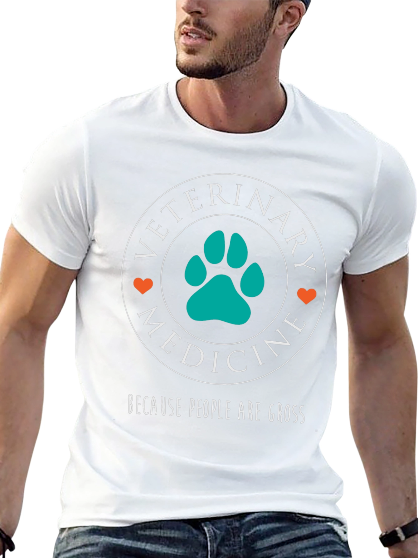 Veterinary Medicine T-Shirt - Because People Are Gross