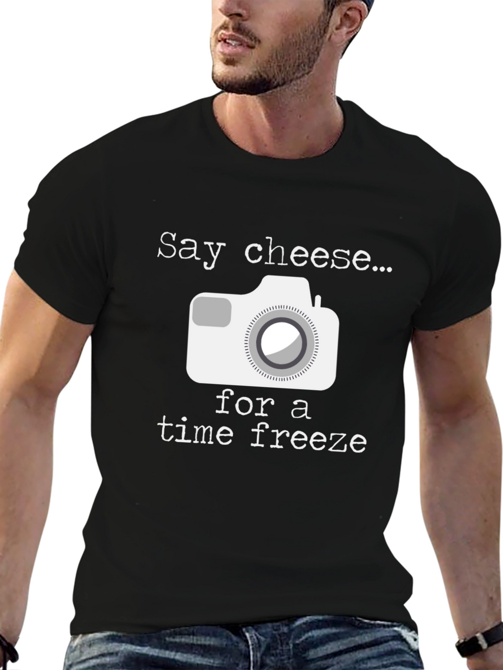 Say Cheese Time Freeze Graphic T-Shirt