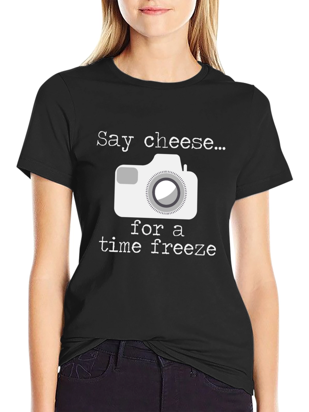 Say Cheese Time Freeze Graphic T-Shirt
