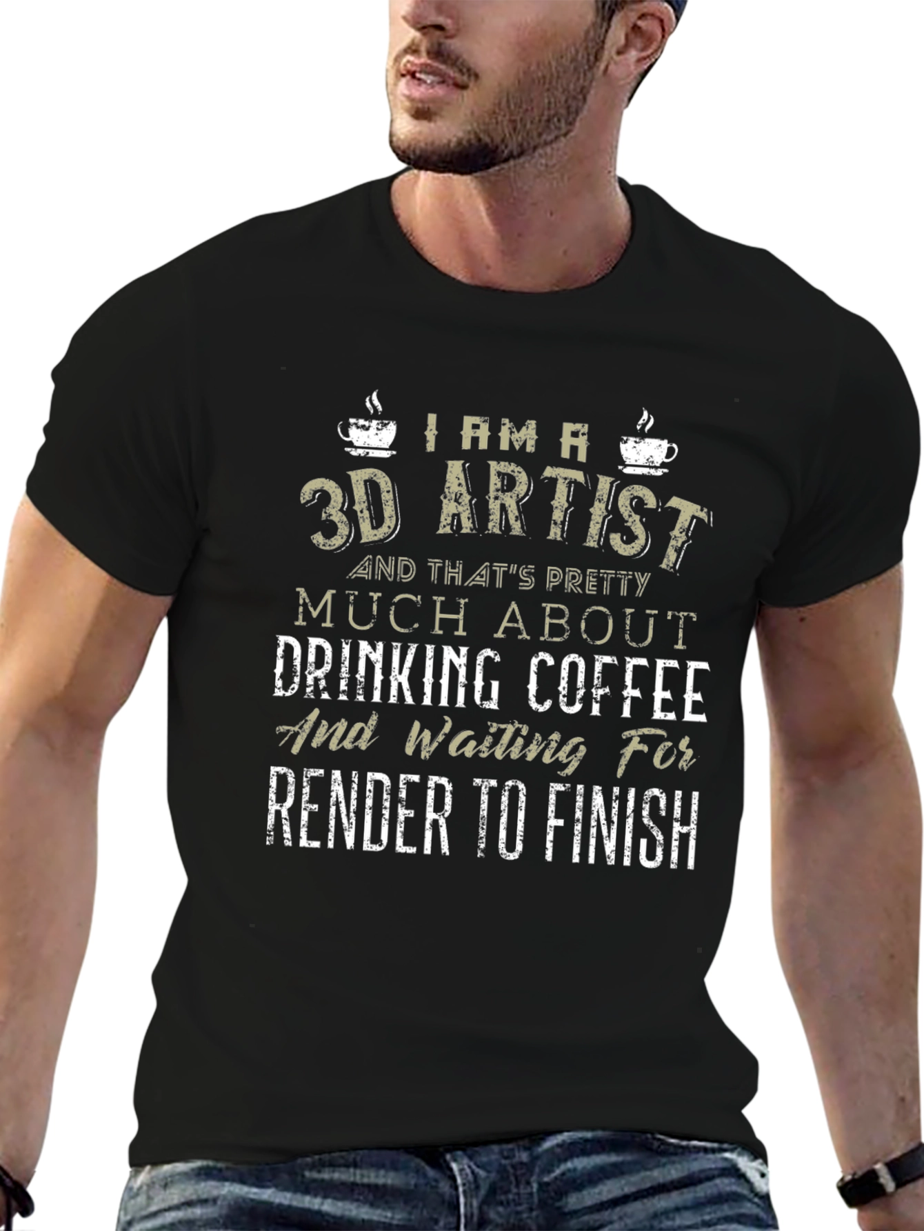 3D Artist Coffee T-Shirt