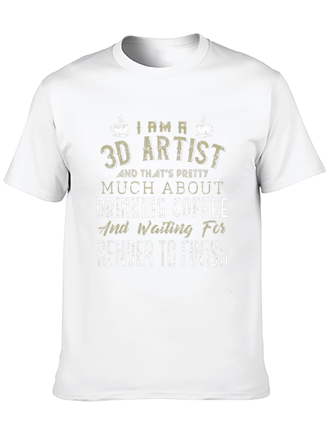 3D Artist Coffee T-Shirt