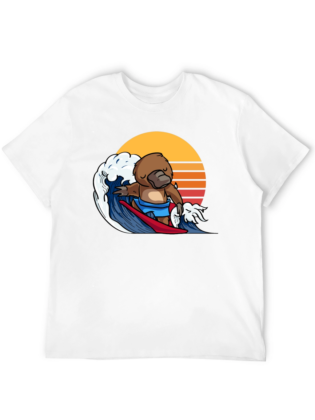 Surfing Platypus Graphic Tee