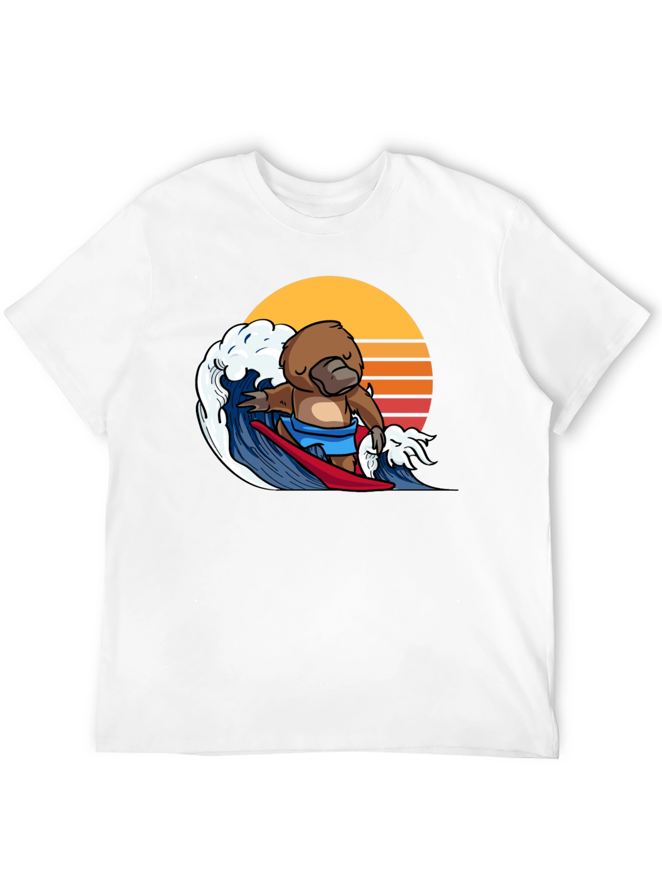 Surfing Platypus Graphic Tee