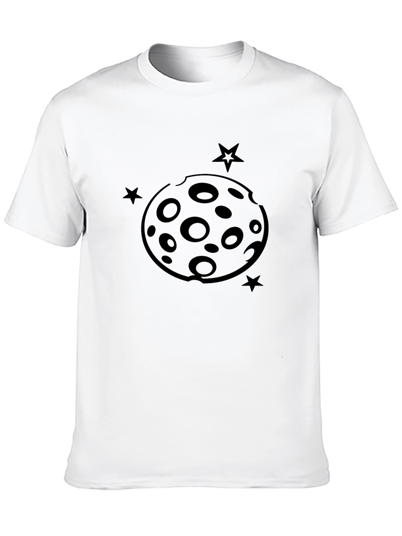 Lunar Crater T-Shirt - Mens Black Graphic Tee