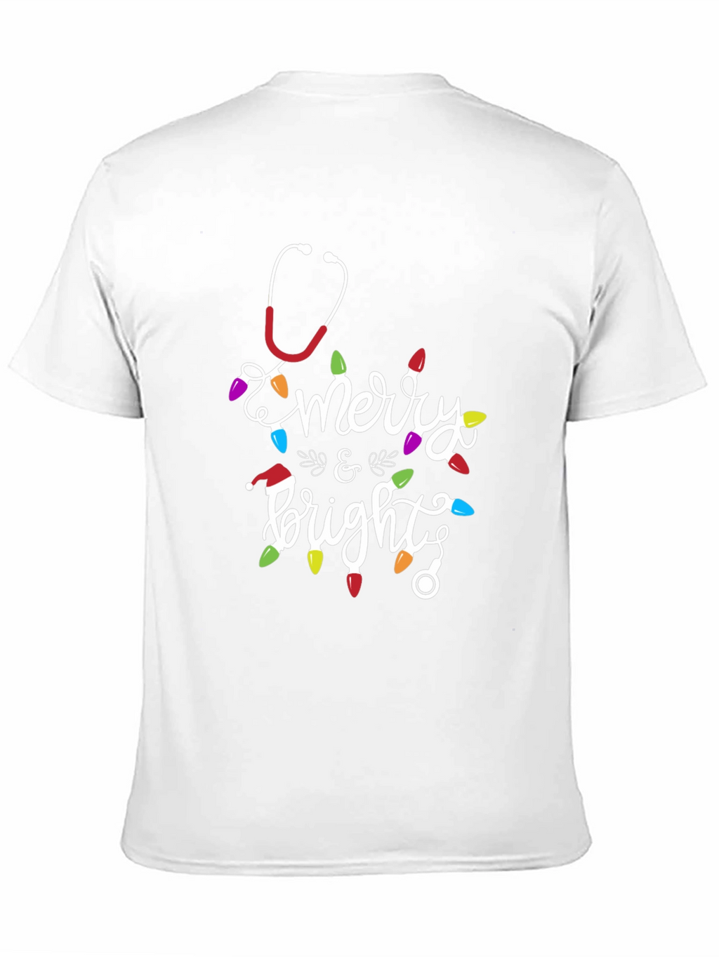 Merry & Bright Nurse Christmas T-Shirt