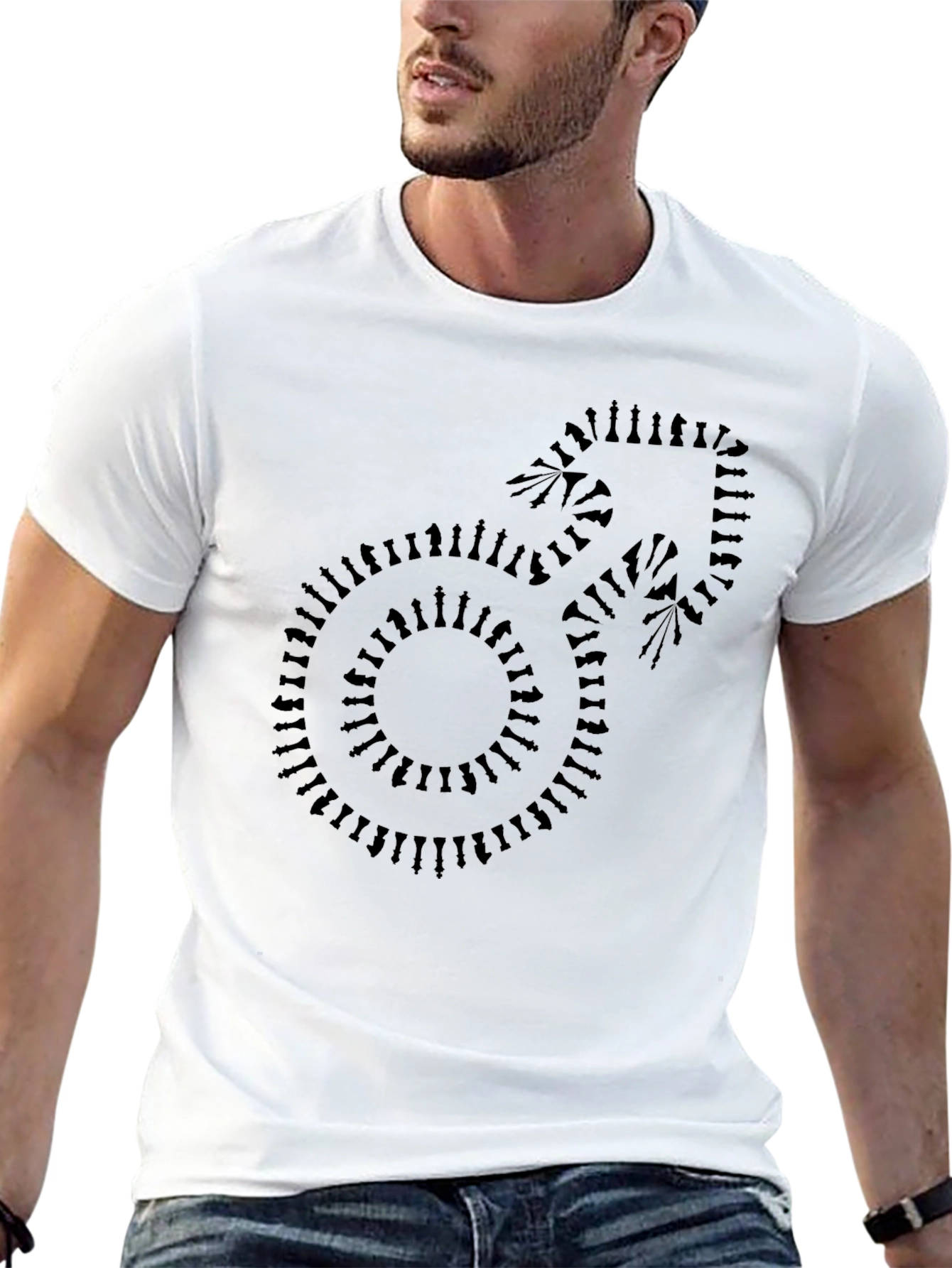 Chess Piece Symbol Black T-Shirt