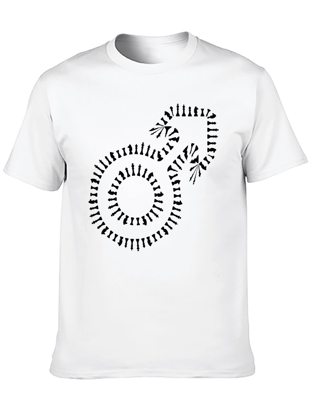 Chess Piece Symbol Black T-Shirt