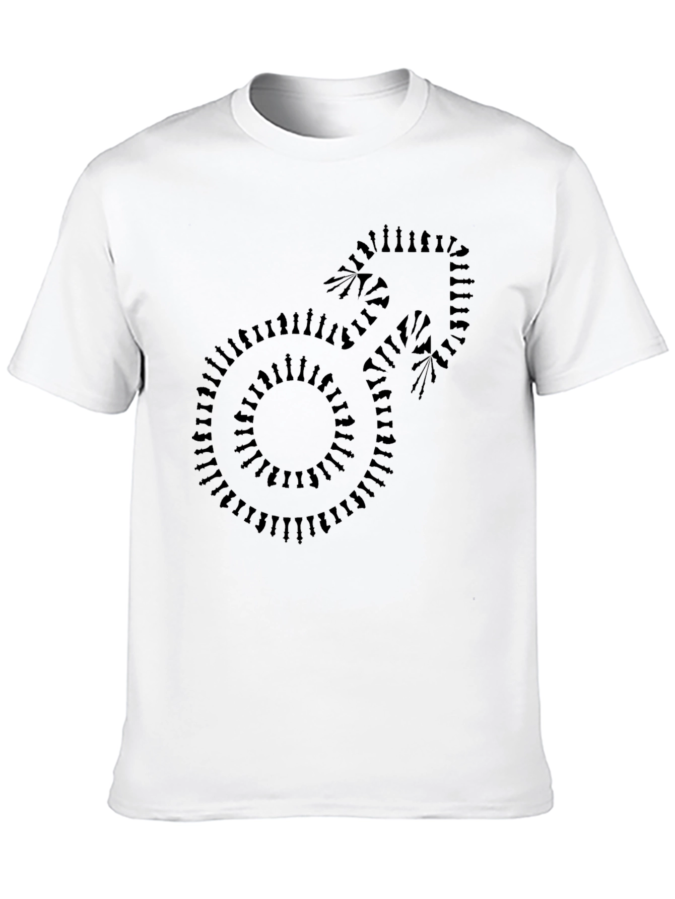 Chess Piece Symbol Black T-Shirt