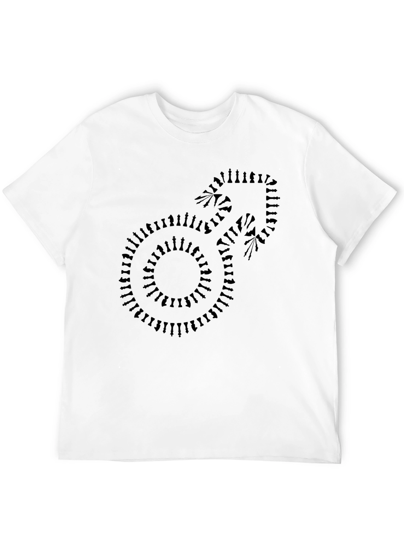 Chess Piece Symbol Black T-Shirt