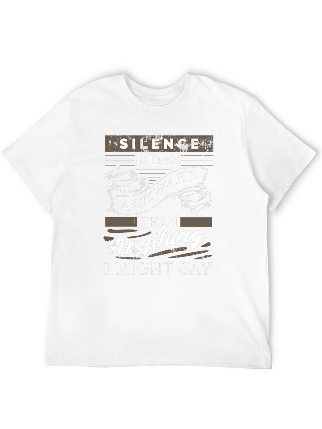 Silence is Less Awkward Graphic T-Shirt