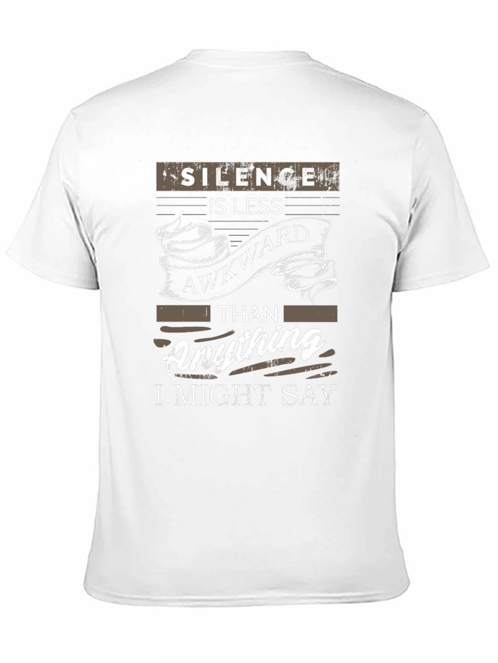 Silence is Less Awkward Graphic T-Shirt