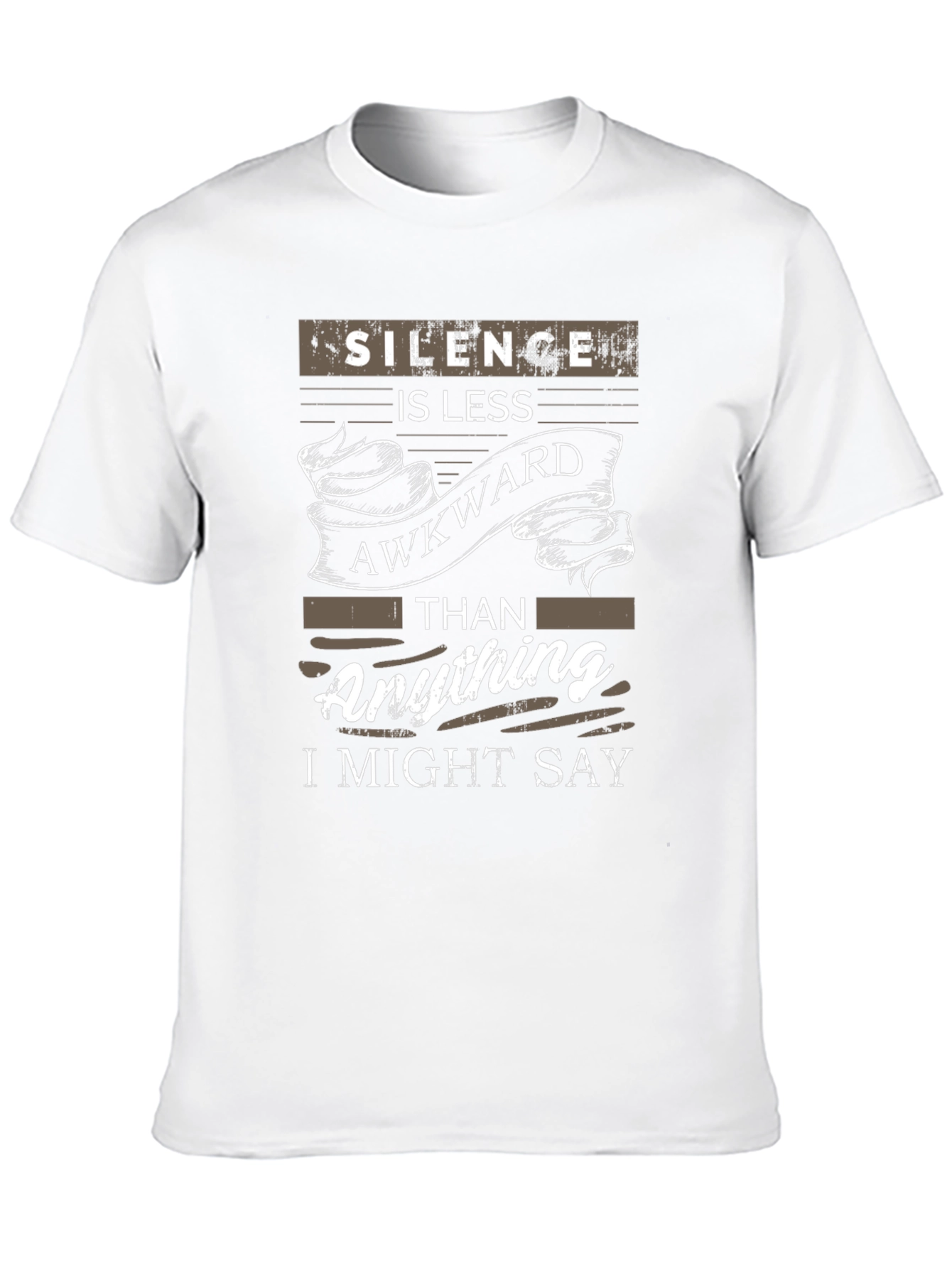 Silence is Less Awkward Graphic T-Shirt