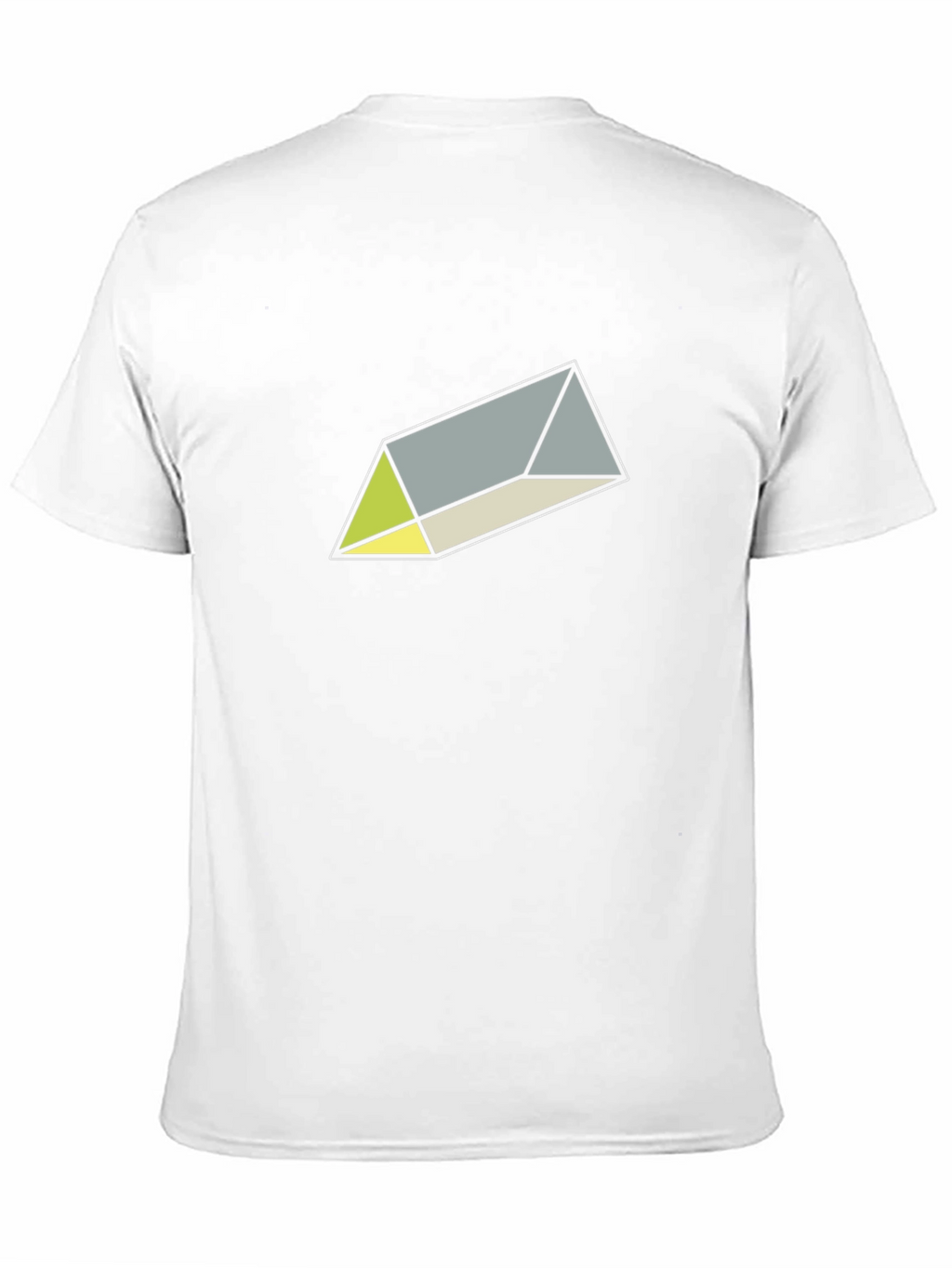 Geometric Prism Graphic Tee - Sleek Black T-Shirt