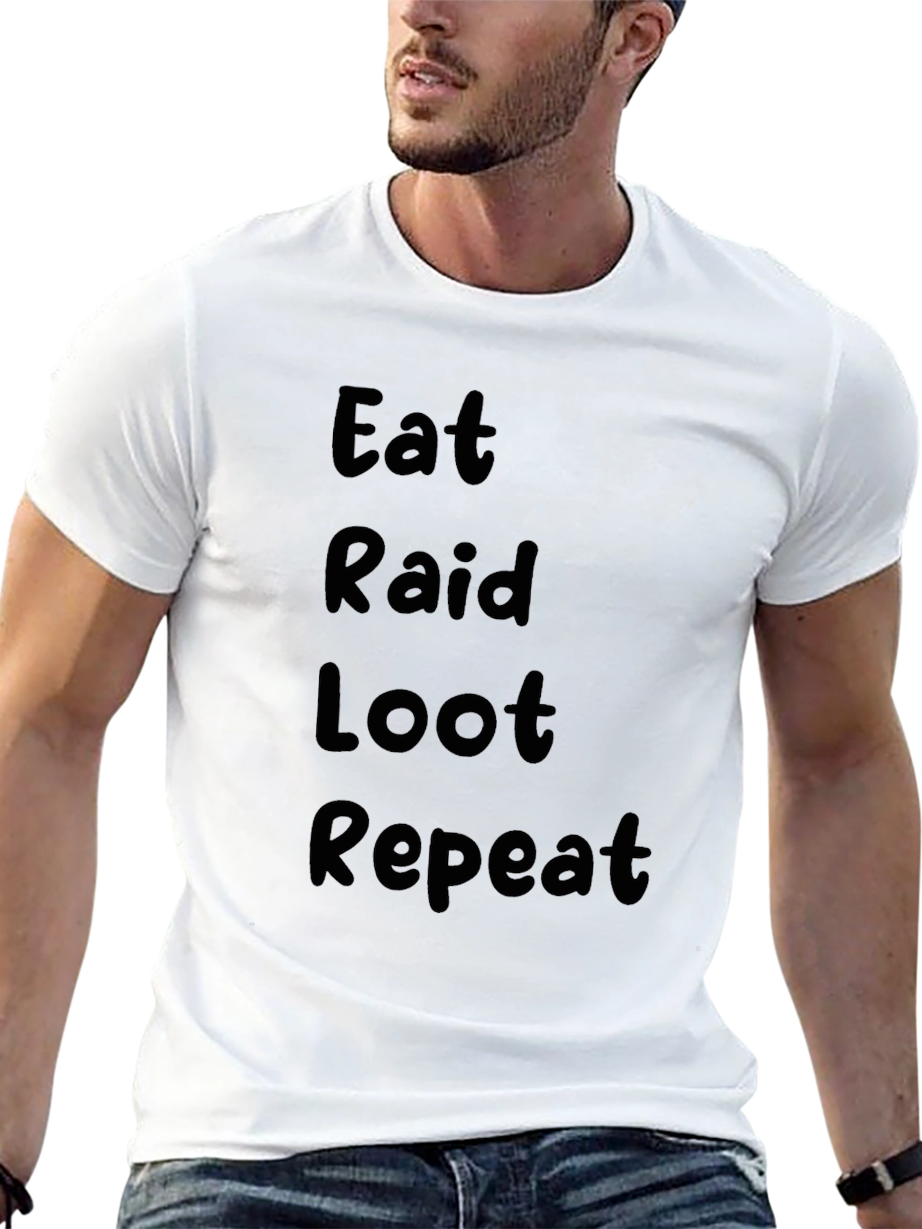 Eat Raid Loot Repeat Graphic Tee