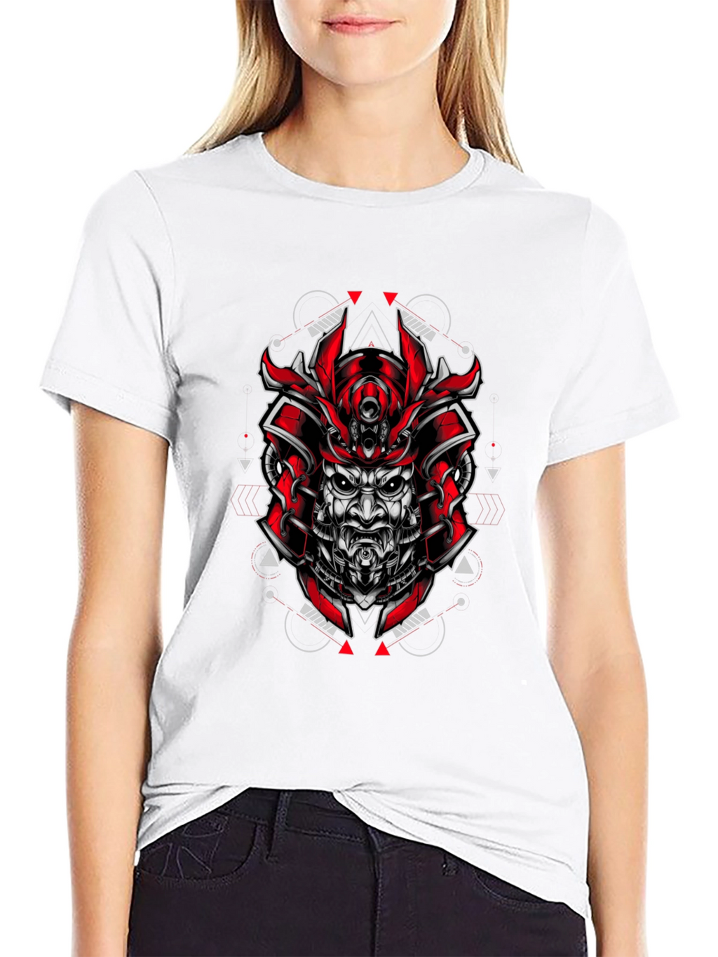 Samurai Graphic T-Shirt - Red and Black Design