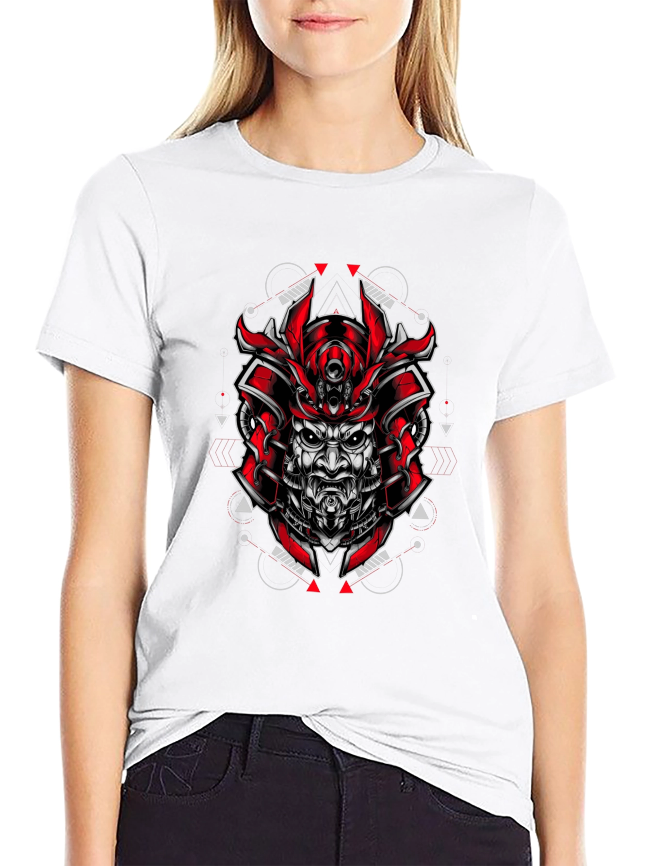 Samurai Graphic T-Shirt - Red and Black Design