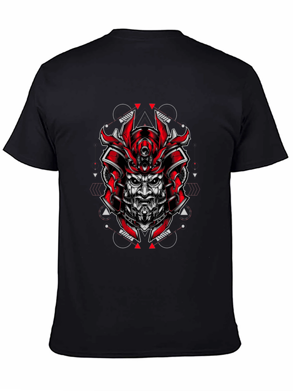 Samurai Graphic T-Shirt - Red and Black Design