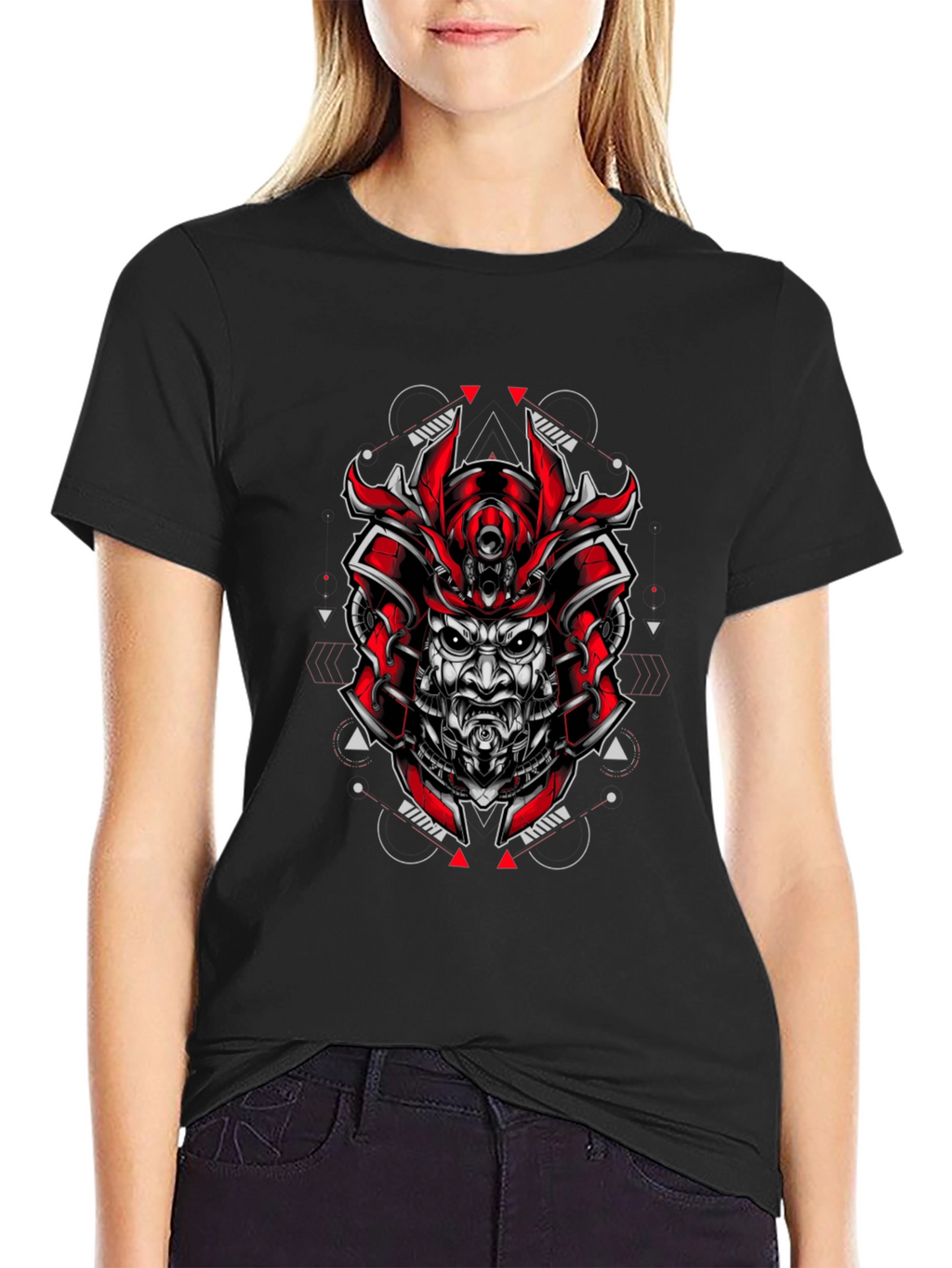 Samurai Graphic T-Shirt - Red and Black Design