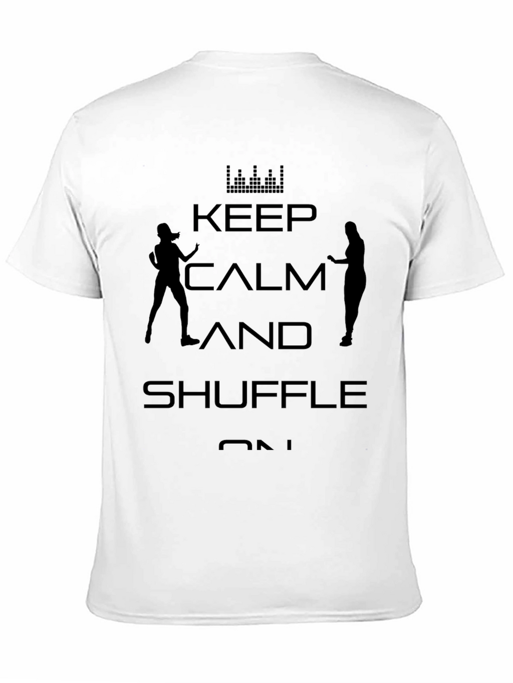 Keep Calm and Shuffle On - Black Graphic Tee