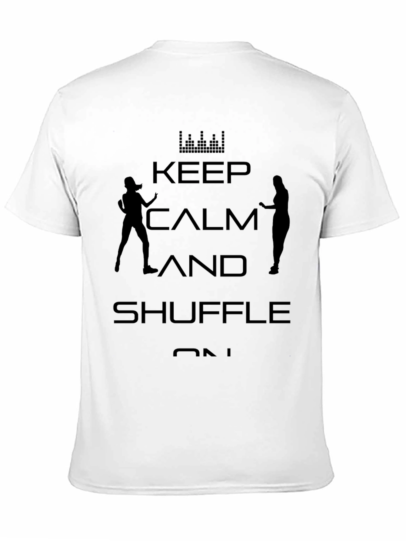Keep Calm and Shuffle On - Black Graphic Tee