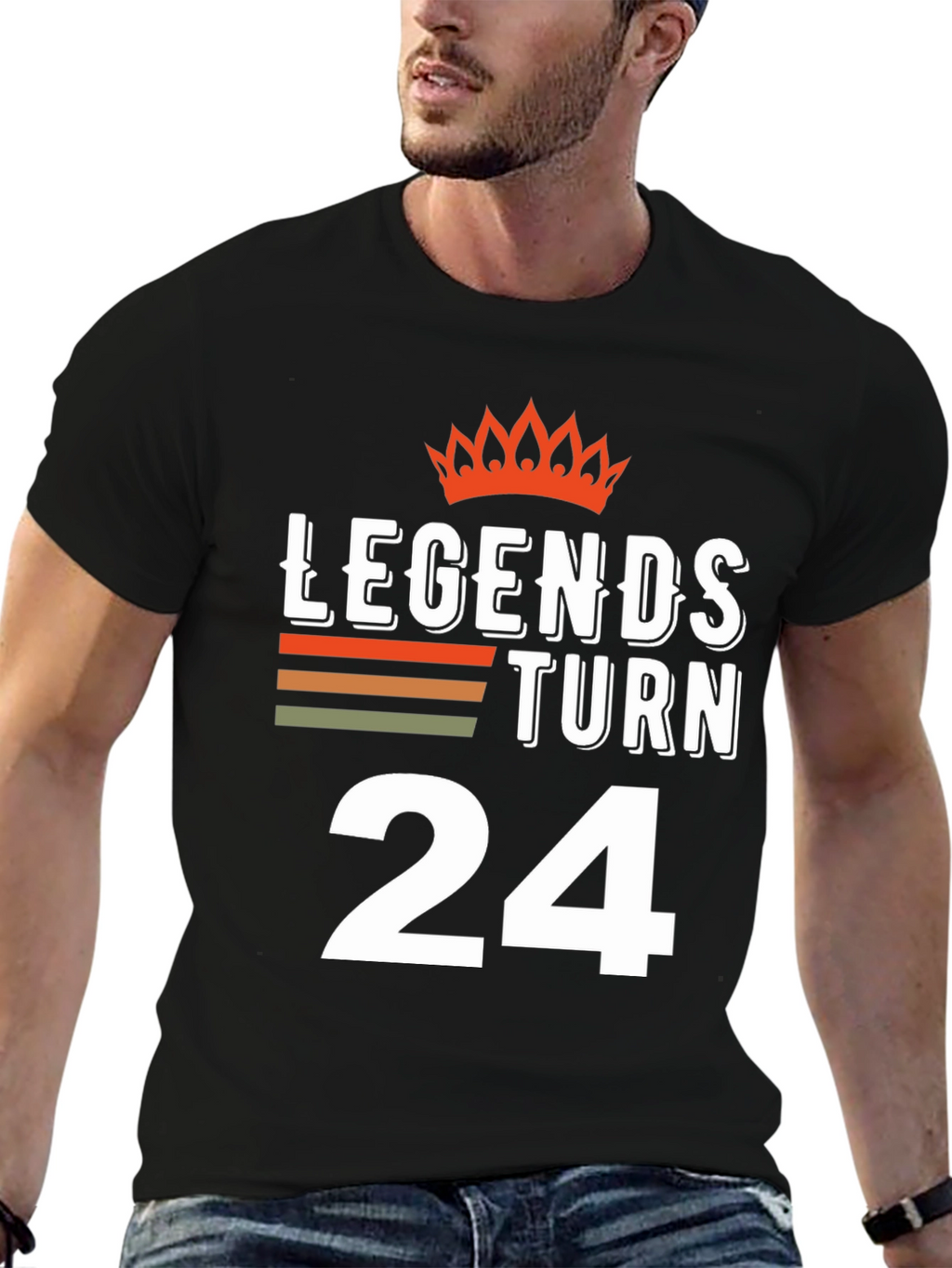 Legends Turn 24 Birthday Graphic Tee