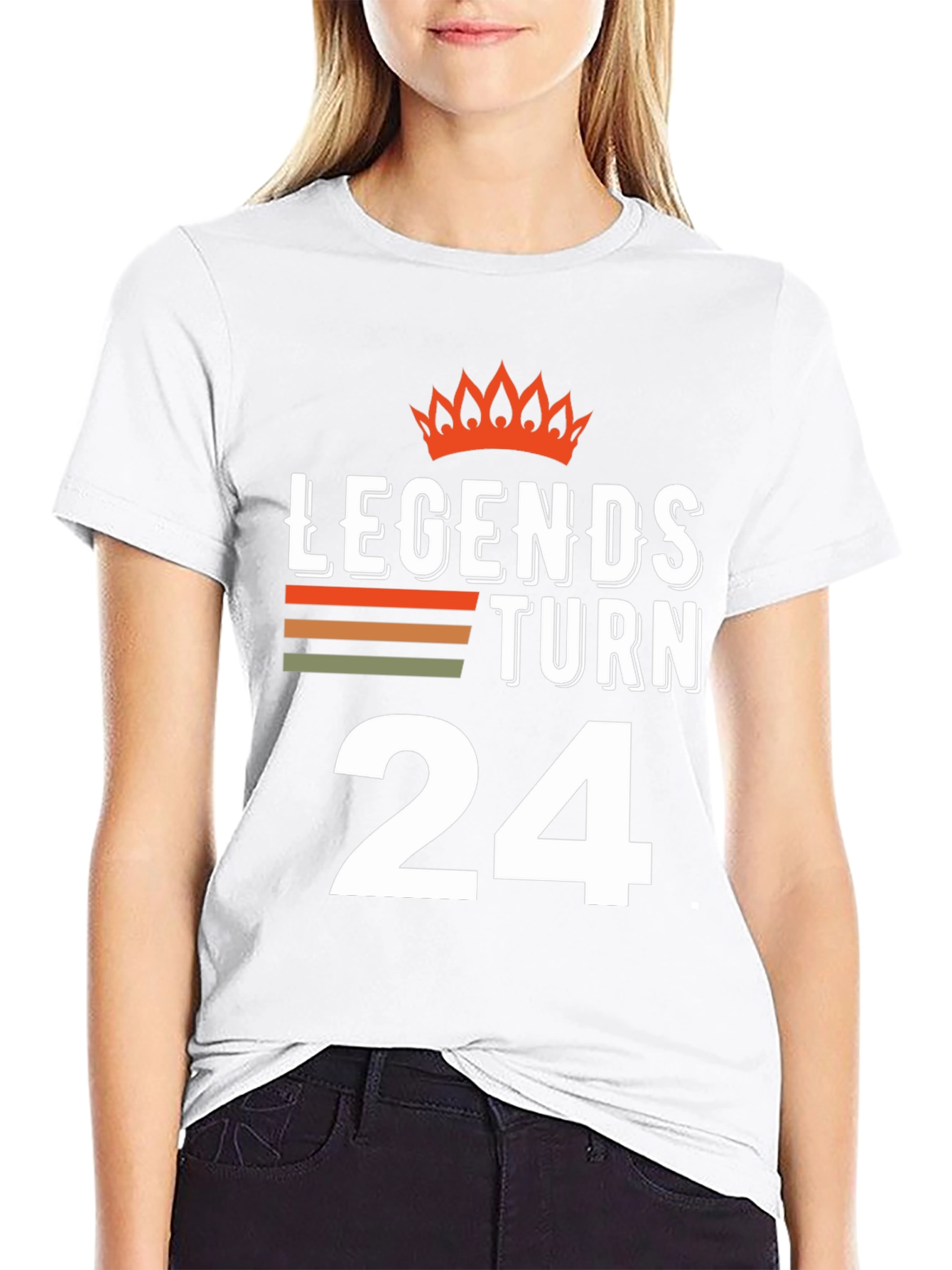 Legends Turn 24 Birthday Graphic Tee