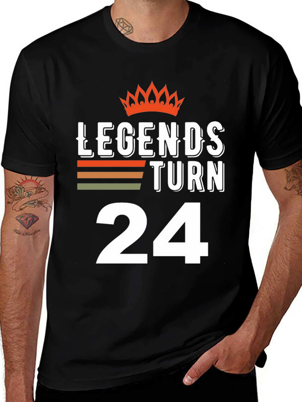 Legends Turn 24 Birthday Graphic Tee