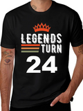 Legends Turn 24 Birthday Graphic Tee