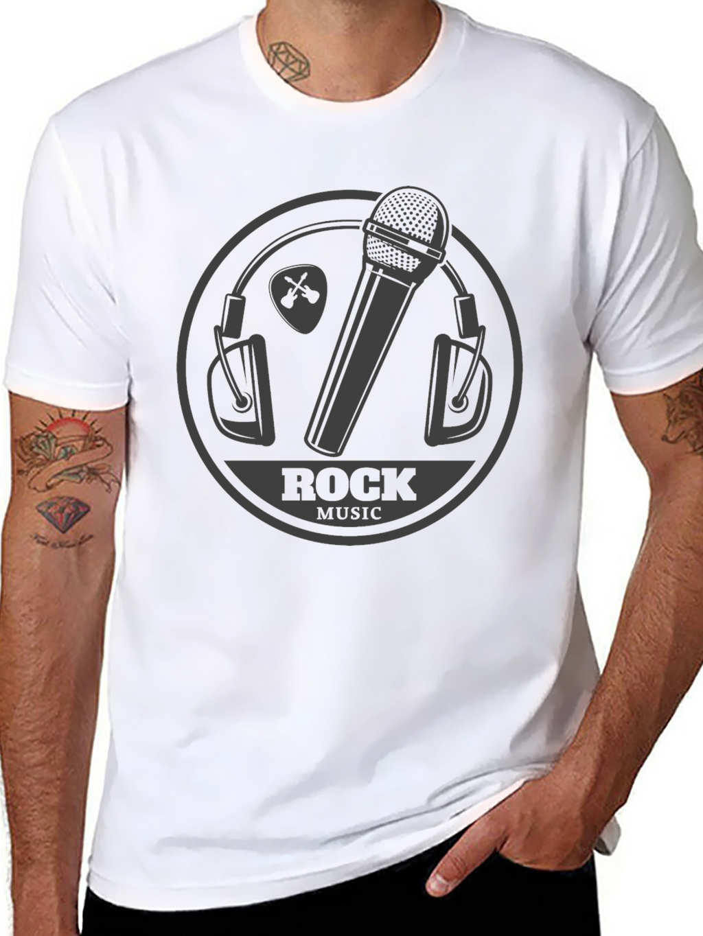 Rock Music Graphic Tee - Stylish Musician T-Shirt