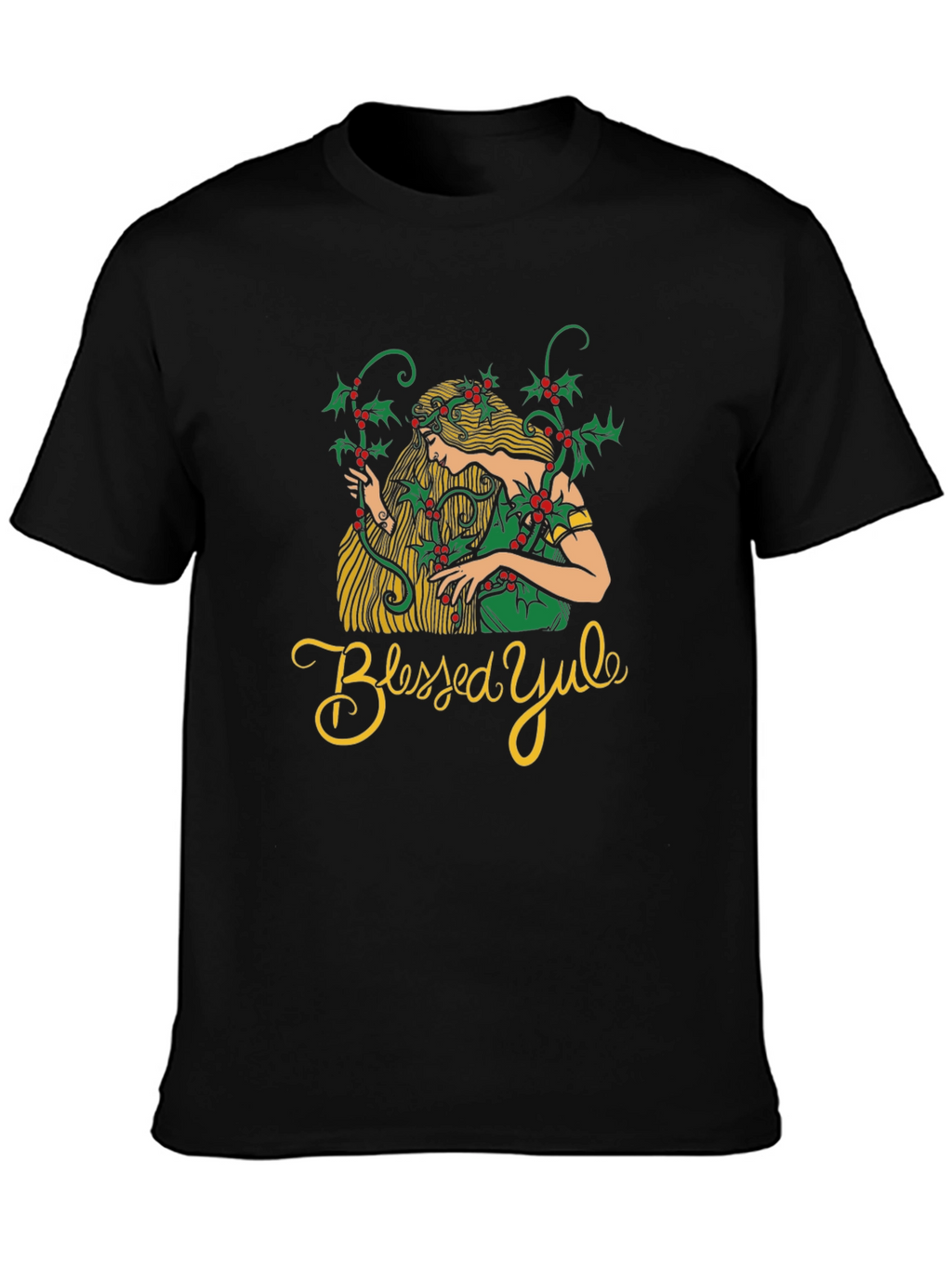 Blessed Yule Womans Holiday T-Shirt