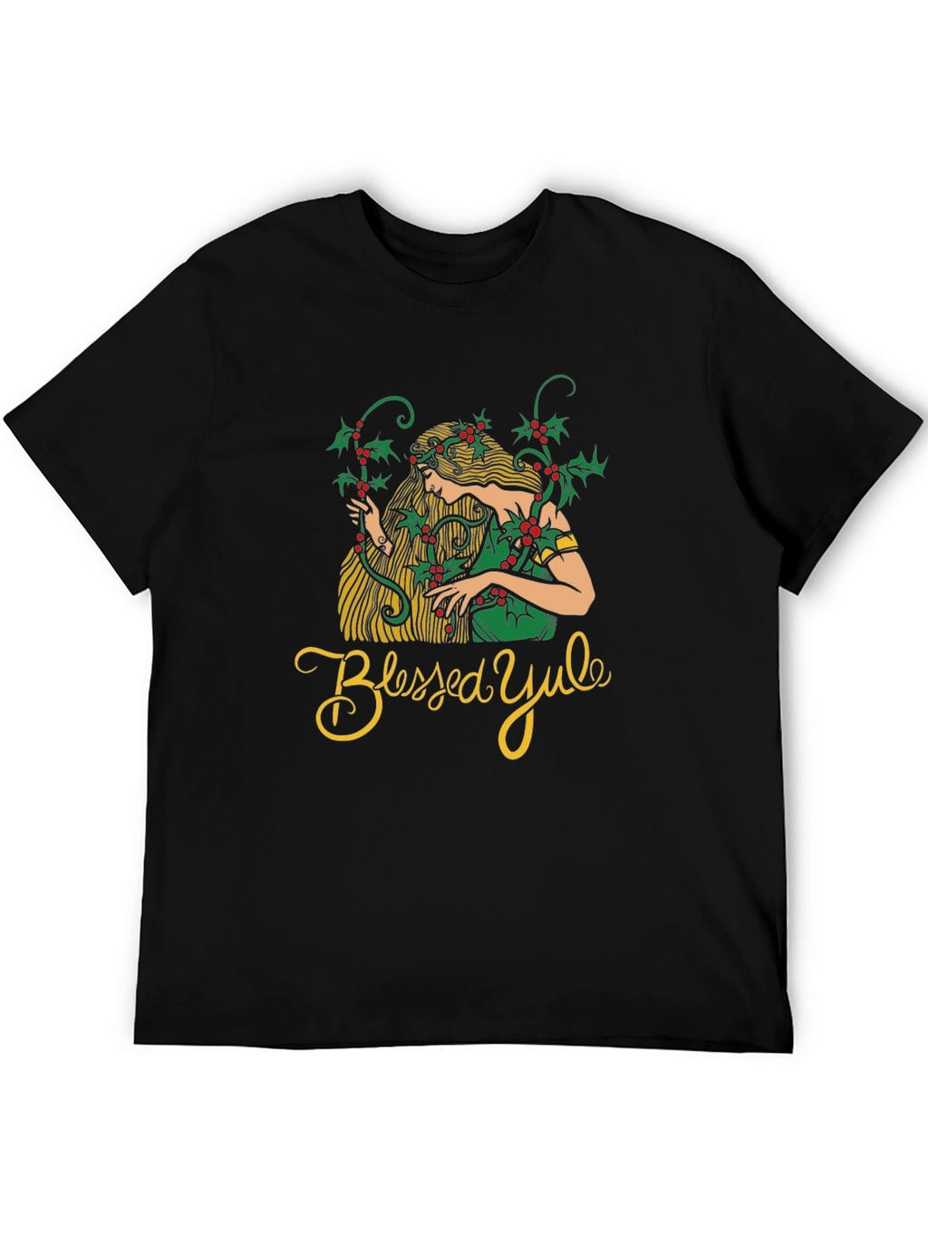 Blessed Yule Womans Holiday T-Shirt