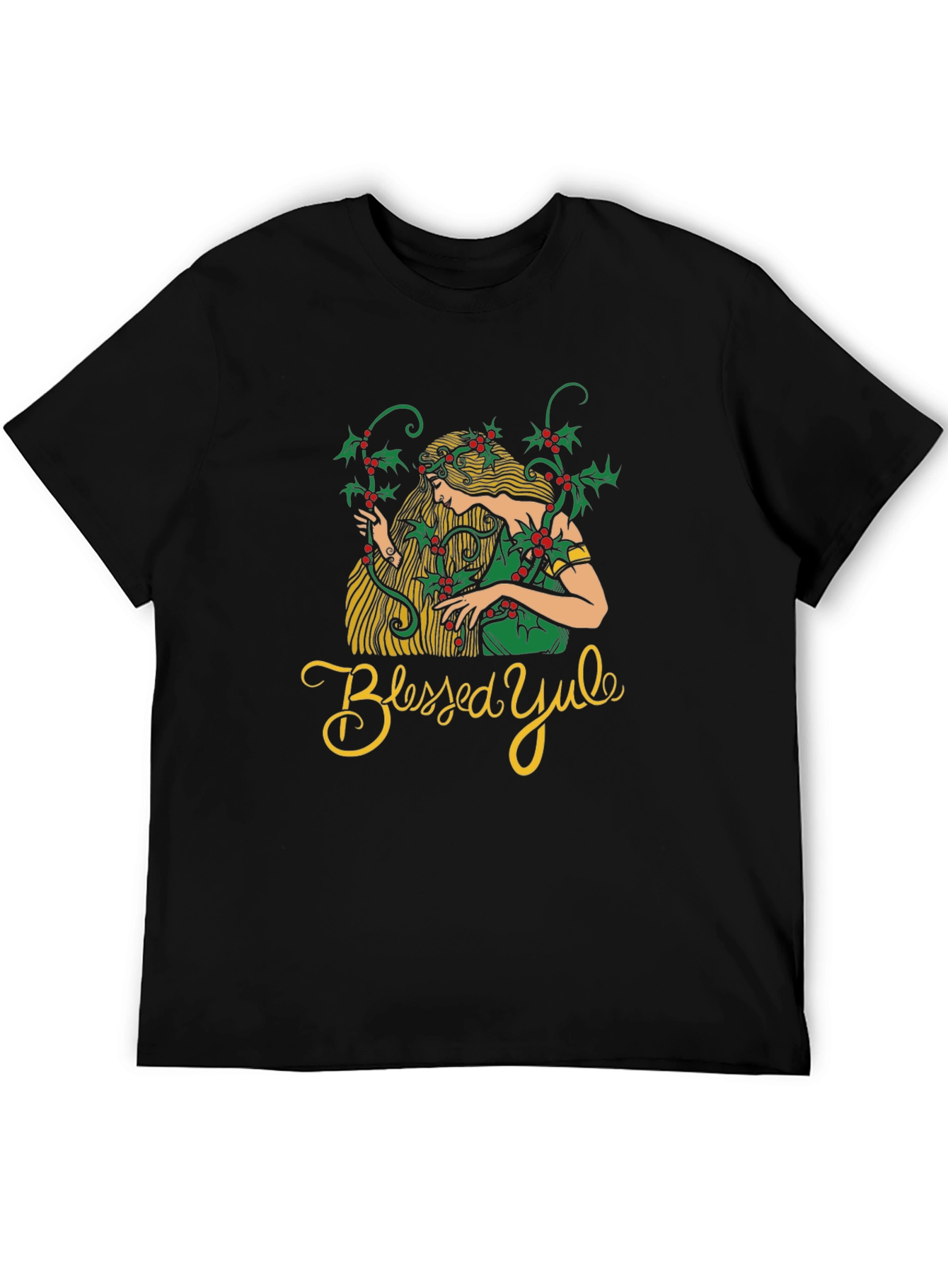 Blessed Yule Womans Holiday T-Shirt