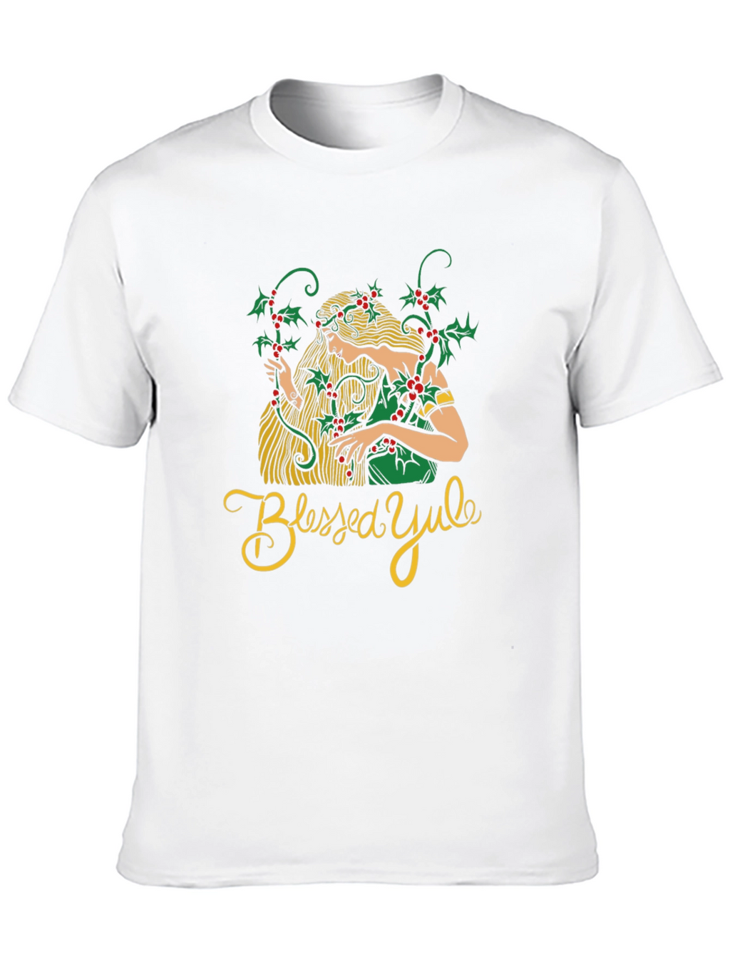 Blessed Yule Womans Holiday T-Shirt