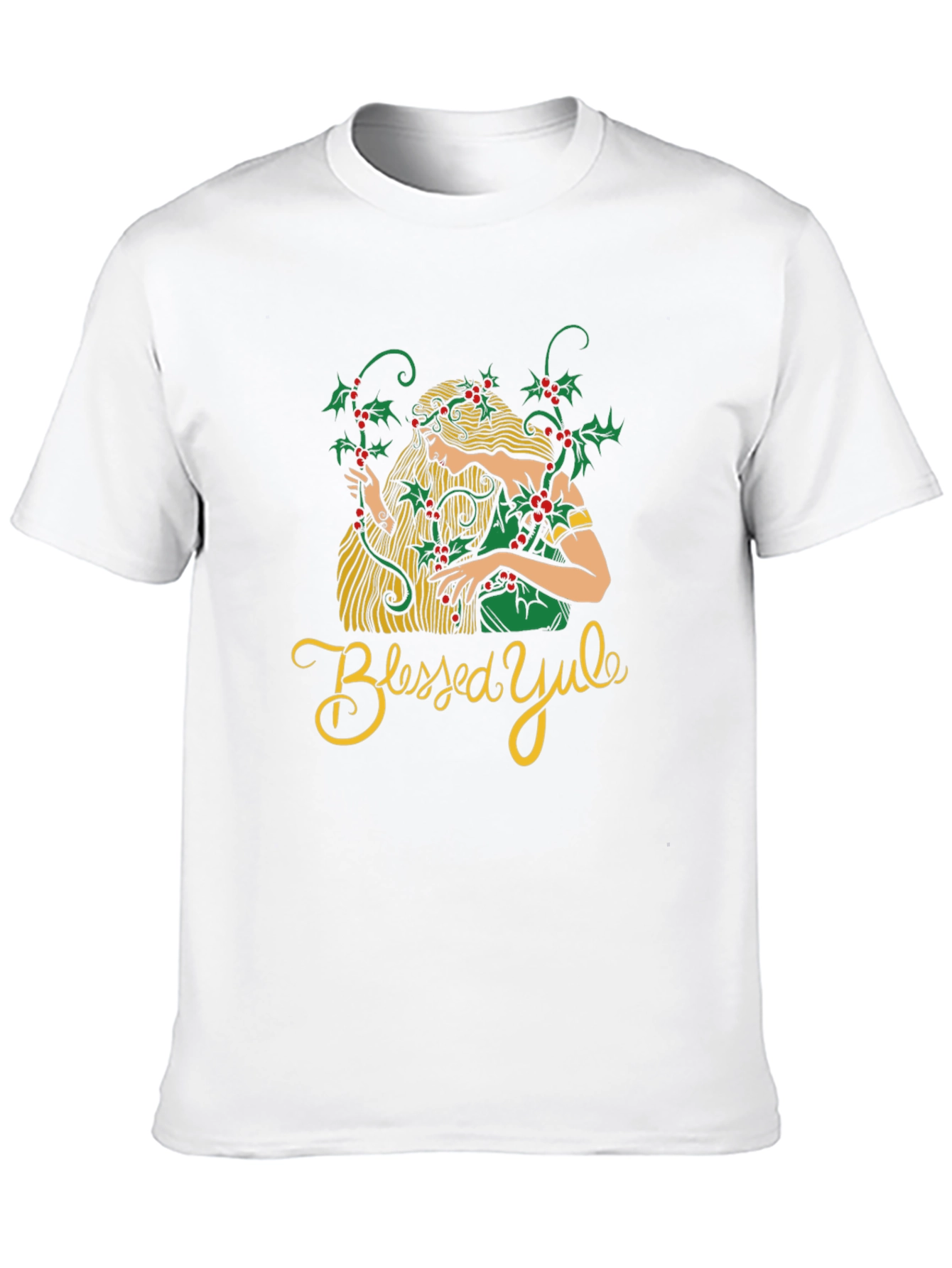 Blessed Yule Womans Holiday T-Shirt